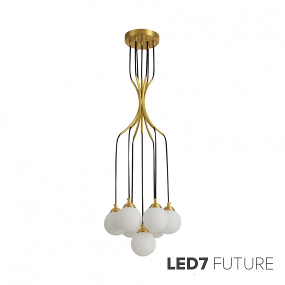 Loft Industry Modern - Gold Grape Chandelier